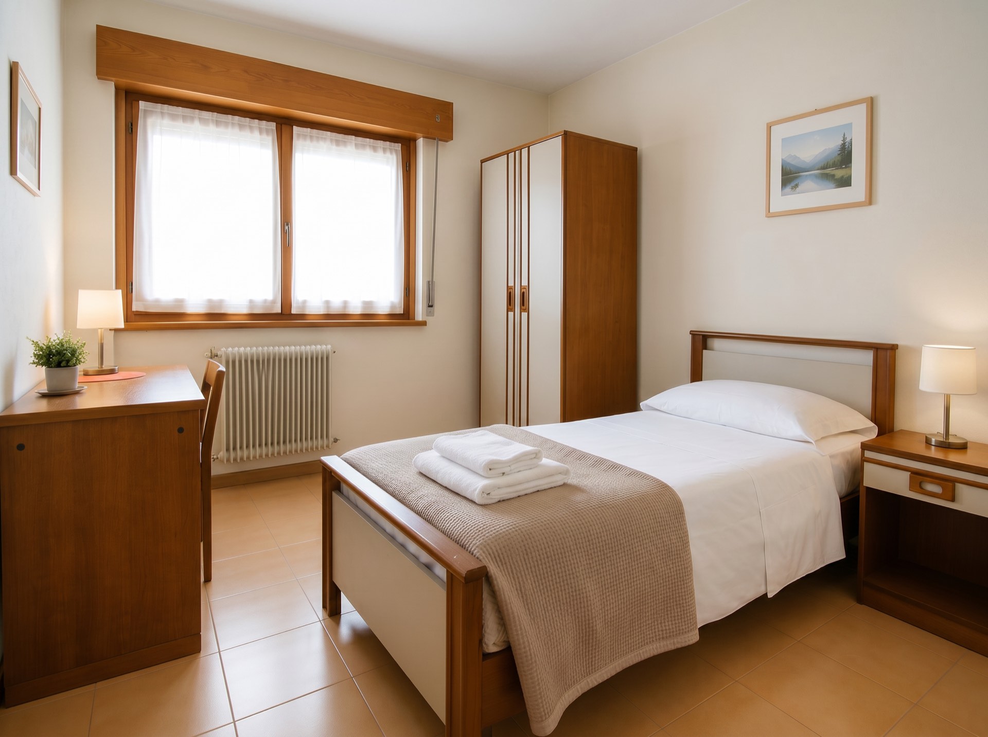 Camera singola dell'hotel